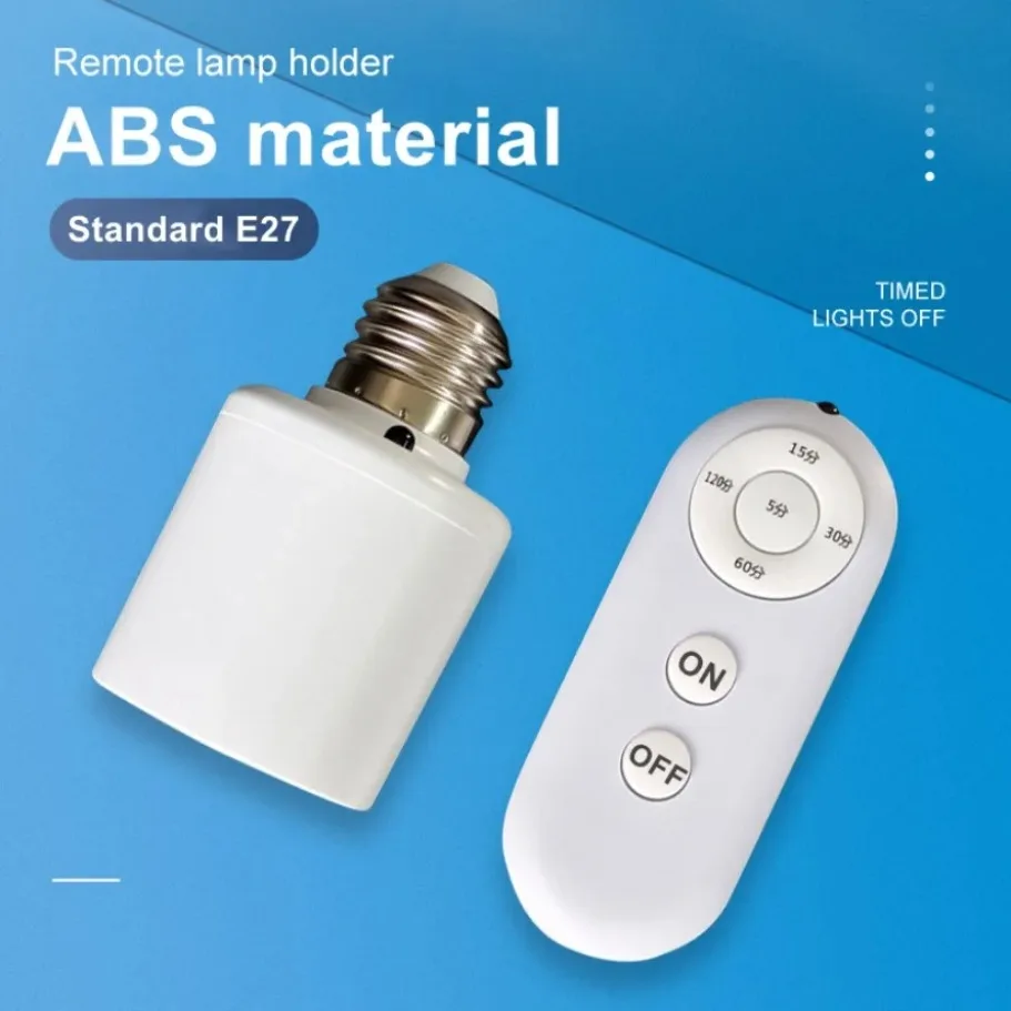 E27 Smart Wireless Remote Timer Switch Lamp Holder