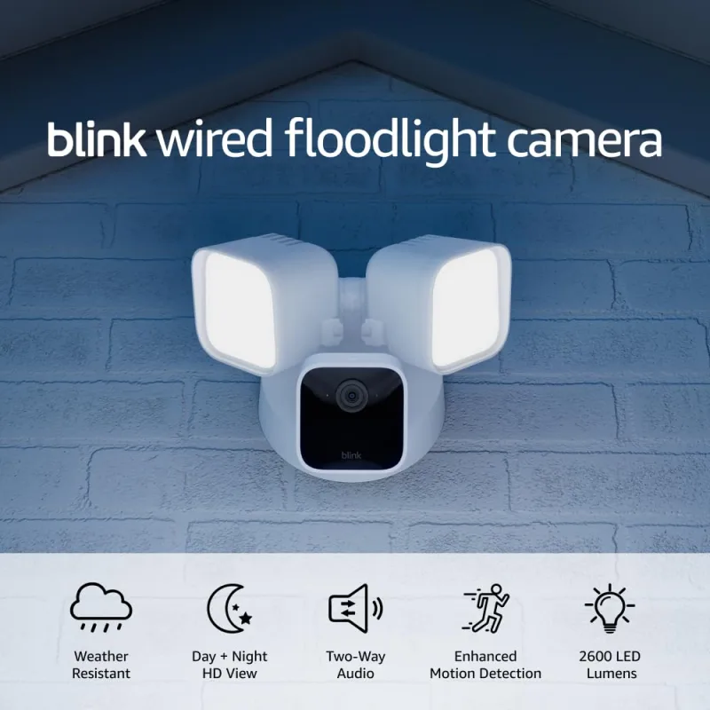 Blink Wired Floodlight Camera (2600 lumens)